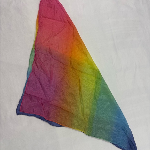 Rainbow Play Silk 20x20 Waldorf Montessori Dress Up Scarf - Picture 4 of 8
